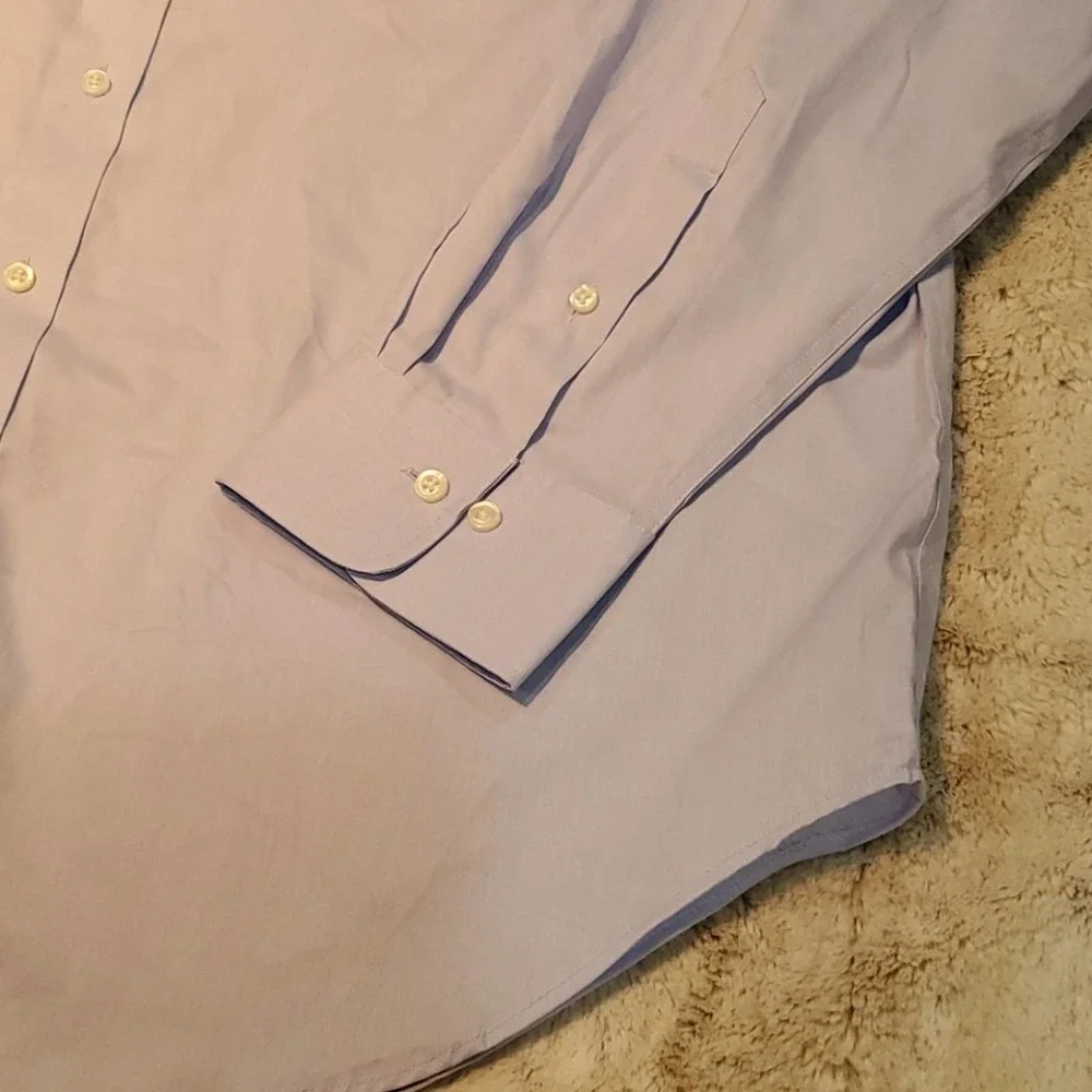 Lauren Ralph Lauren Classic Fit Light Blue Dress Shirt Size 16 32/33 NWT - Picture 3 of 7